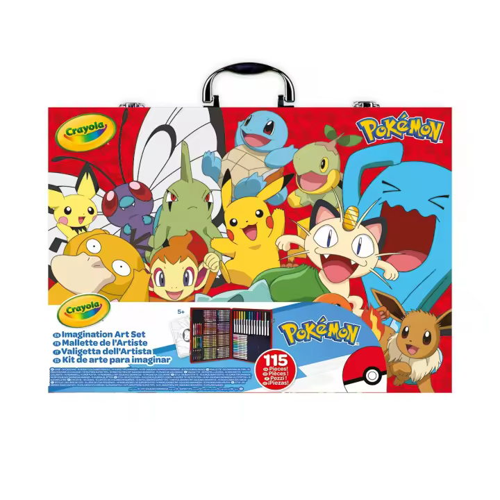 Maletín del artista Pokémon 04-2931 POKEMON CRAYOLA - 1