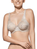 Sujetador con aros, sin relleno, de encaje modelo Virginia, marca Selene. - details 1