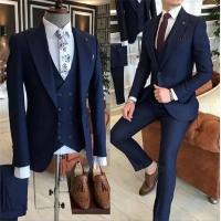 Traje Verde Para Hombre 3 Piezas 2023 Corte Slim Con Pico Y Un Botón Traje De Boda Tuxedo Terno Masculino (Chaleco+Pantalones+Chaleco) - details 5