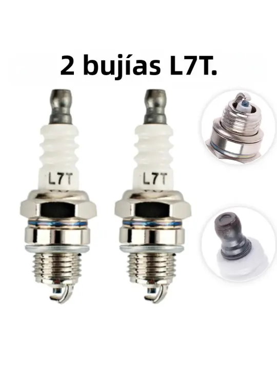 2pcs L7T Spark Plug Para Motosierra Y Cortacésped De Gasolina Repuestos De Herramientas De Jardín Piezas De Repuesto Para Motosierra - 1