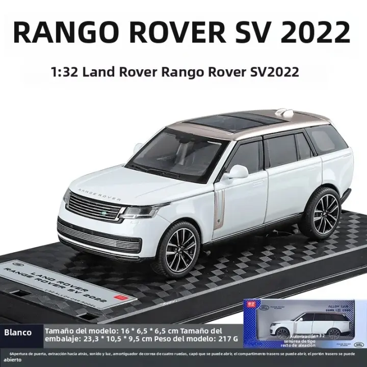 Miniatura 1:32 Escala Land Rover Range Rover SV2022 Modelo De Coche De Aleación Con Acción De Retroceso Pull Retro Juguete Para Niños Vehículo Metal Sin Batería - 1