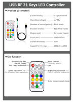 Tira De LED RGB WS2812B 5050 DC 5V Impermeable Con IC Chip Addressable 144LEDs Pantalla Digital Flexible Multicolor Para Decoración De Hogar - details 9