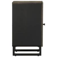 vidaXL Mueble de baño de madera maciza de mango negro 38x33x58 cm - details 2