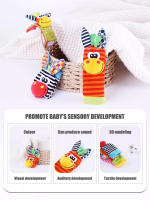 Juego De 4 Pares De Calcetines Con Rascacielos Para Bebés Infantes 0-12 Meses Niña Y Niño Desarrollo Educativo Temprano Juguete Sensorial Regalos Para Pequeños - details 1