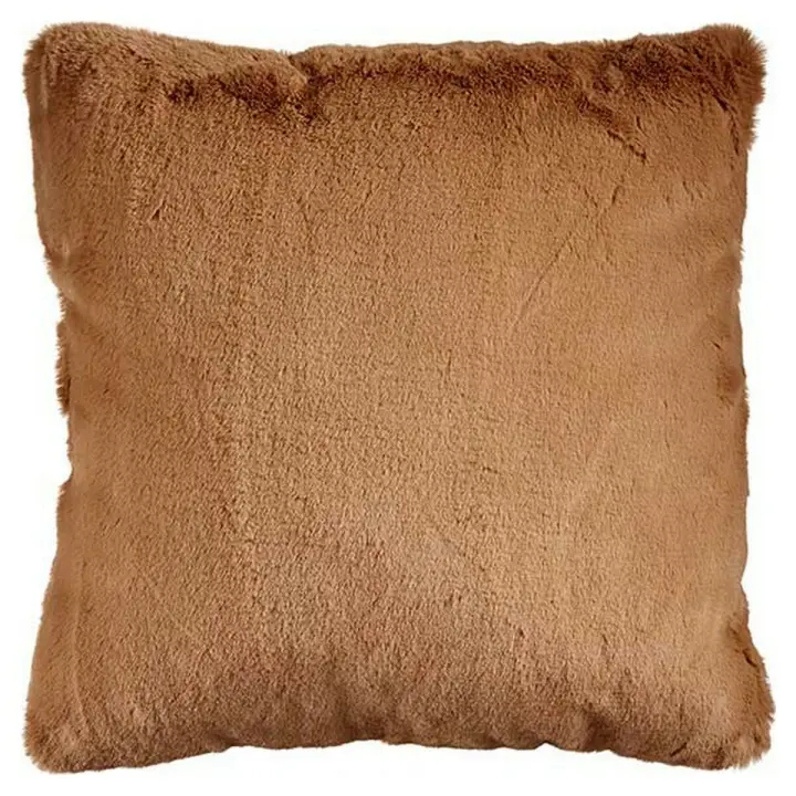 Cojín Con pelo Marrón Piel Sintética (40 x 2 x 40 cm) - 1