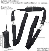 Correa ajustable de tela Oxford SUP correa de transporte resistente para tablas de surf, tablas de paddle, longboards y kayaks - details 2