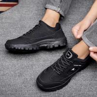 Zapatos De Senderismo Para Hombre Antideslizantes Ligeros Y Confortables Tenis Masculinos De Verano Con Cierre De Lazo Y Lining De Plush - details 7