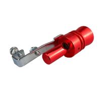 Silbato De Sonido Turbo Rojo Negro Para Vehículo Universal Simulador De Sonido De Escape Tamaño S M L XL Adaptador De Tubo De Escape Para Coche - details 4