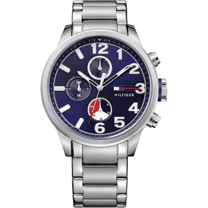 Tommy Hilfiger Reloj Hombre Multifunción Acero Inoxidable Azul 1791242 - 1