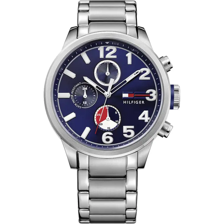 Tommy Hilfiger Reloj Hombre Multifunción Acero Inoxidable Azul 1791242 - 1