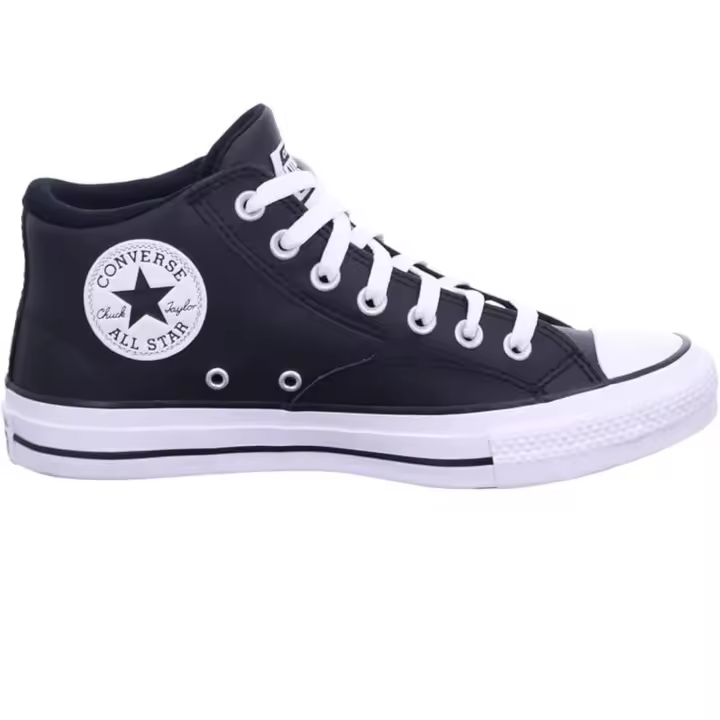 CONVERSE A01716C CTAS MALDEN STREET MID BLACK/WHITE/BLACK ZAPATILLAS EN PIEL UNISEX - 1