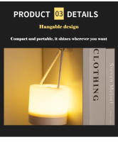 Lámpara De Noche LED Táctil Recargable Con Protección Ocular 3 Colores Regulables Iluminación Portátil Para Mesa Y Cama - details 6