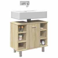 vidaXL Armario de baño madera ingeniería roble Sonoma 60x32x53,5 cm - details 0