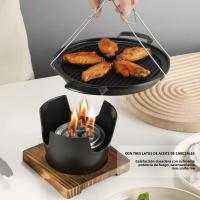 Mini Estufa De Barbacoa Desmontable Japonesa Con Grill Antideslizante Para Asar Carne Herramienta De Picnic Y Camping - details 6
