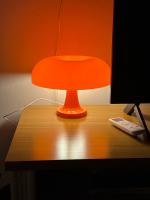 Lámpara De Mesa Clásica En Forma De Hongos Para Dormitorio Diseñadora Danesa Lámpara De Noche Decorativa En Color Naranja Estilo Bauhaus Moderno - details 9