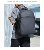 Mochila Unisex Casual De Gran Capacidad Impermeable Con Capa De Computadora Para Viajes Al Aire Libre Materiales Oxford Y Poliéster - details 11