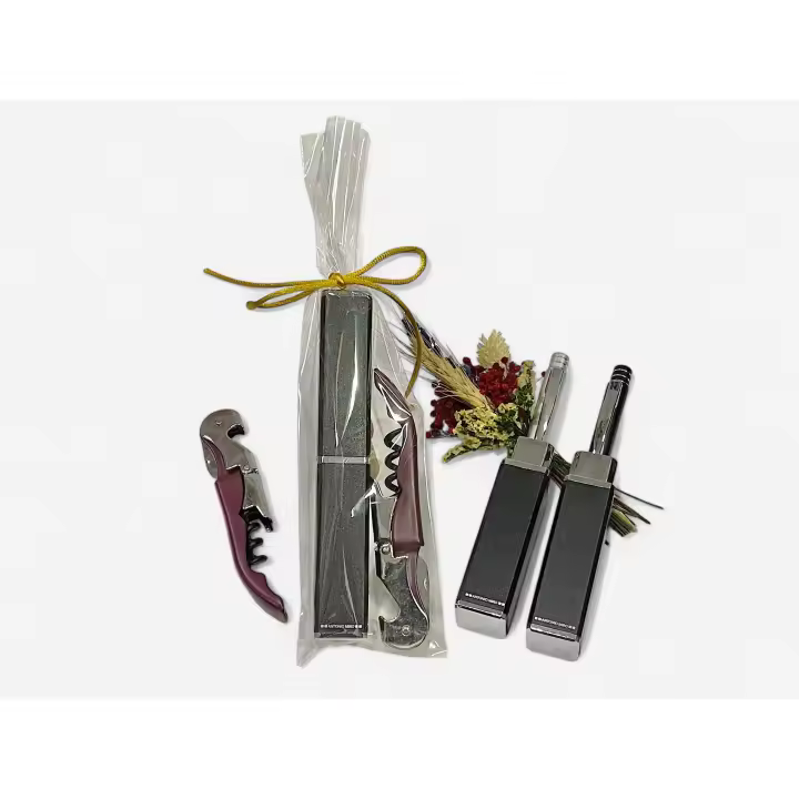 Lote de 10/15 Sacacorchos y Bolígrafo de Antonio Miró en Bolsa de Regalo - Regalos para Invitados de Boda, Comuniones, Bautizos, Aniversarios - 1