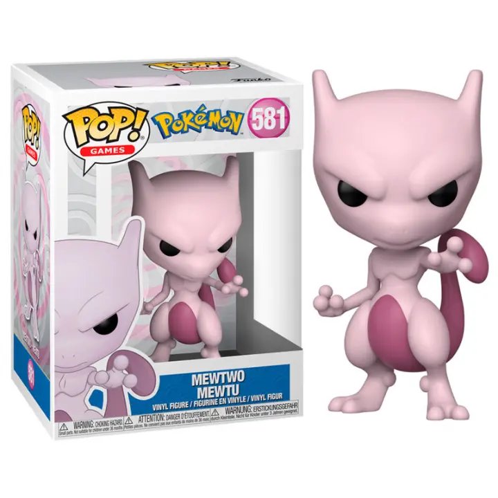 Figura Funko Pop Pokemon Mewtwo-Figura de Vinilo Coleccionable - Idea de Regalo- Mercancia Oficial - Juguetes para Niños y Adultos - Movies Fans - Muñeco para Coleccionistas y Exposición - 1