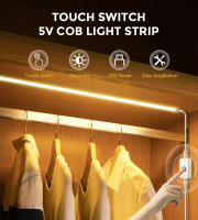 Tira De LED COB USB Con Sensor De Toque Y Regulación De Brillo 5V 320LEDs/M Lámpara De Noche Para Armario TV Espejo Decoración - details 0