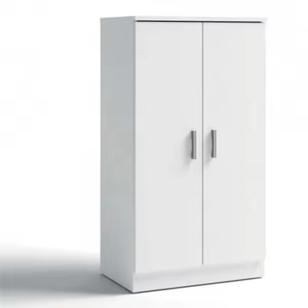 Armario zapatero Rhin 2 puertas blanco mate 100,5x55,2x35 cm - 1