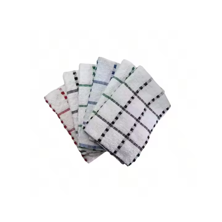 STARLEY - 6 Paños de Cocina Rizo 100% Algodón, 50x50 cm – Multicolor con Dibujo Bordado, Estilo Surtido, Juego de Trapos Suaves – Modelo Enviado al Azar - 1