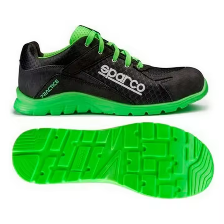 Calzado de Seguridad Sparco Practice 07517 Negro/Verde - 1