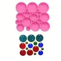 Molde De Silicona Para Llaveros Y Joyería Mini Redondo Brillante Para DIY Many Circles Tiny Resin Mold Herramienta De Artesanía - details 2