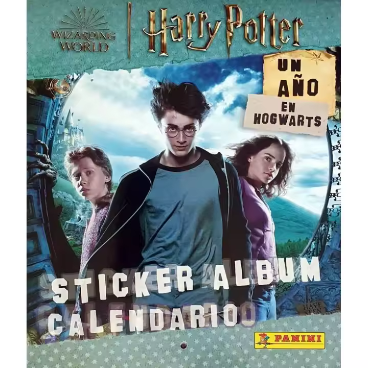 Panini Pack Harry Potter Un Año en Hogwarts Álbum/Calendario + 4 Sobres Gratis - 1