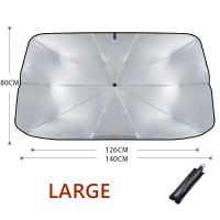Parasol De Sol Para Coche Pantalla De Ventilación Frontal Reclinable a Prueba De Calor Protección Solar Para Parabrisas - details 2