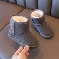 Botas De Nieve Para Niños Invierno Antideslizantes Color Sólido Calientes Con Patrón Suave Y Grueso Bajo Material De Suela RUBBER Talla True Fit Para Edad 4-6Años - details 15