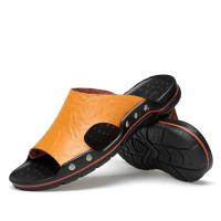Sandalias De Verano Para Hombre Mocasines De Cuero Genuino Alta Calidad Cómodas Para Playa Y Exterior Estilo Casual - details 7