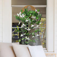 Artificial Vines Morning Glory Plantas Colgantes Falsas Para Decoración De Hogar Jardín Muralla Cerca Decoración De Boda Al Aire Libre Y Macetas - details 4