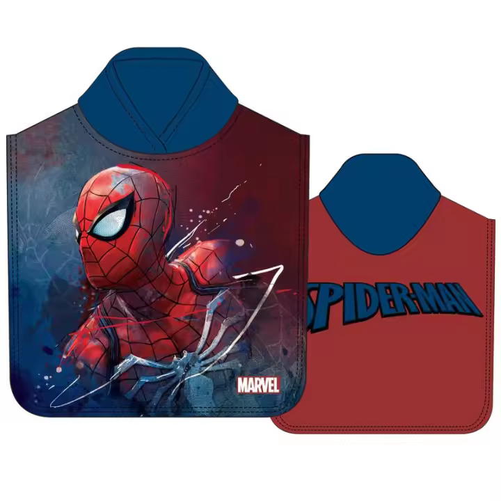 Poncho Toalla Spiderman Marvel Microfibra 50x100cm. - 1