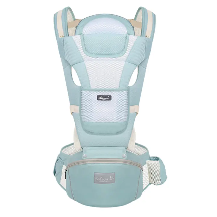 Pequeños, Bebés, Padres recién nacidos (7-45 Libras), adecuado para todas las Estaciones Portabebés, versátiles portabebés 9 en 1 con almohadilla lumbar, mochila portabebés para niños - 1