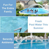 Kit De Fuente Para Piscina Con Cascada Y Rieles De Agua PVC Accesorios De Diversion Para Piscinas Tamaño 13.78*4.33*2.76inch - details 1