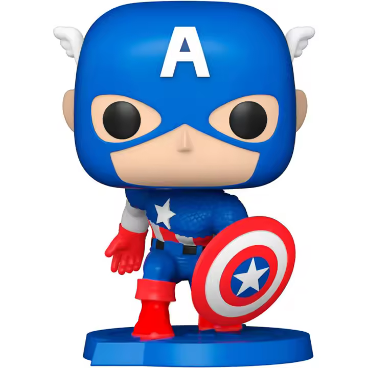 Figura Pop Comic Cover Marvel Avengers Capitan America-Figura de Vinilo Coleccionable - Idea de Regalo- Mercancia Oficial - Juguetes para Niños y Adultos - Movies Fans - Muñeco para Coleccionistas y Exposición - 1