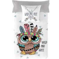 Funda Nórdica Indie Buho Canellas 100% Algodón Percal - Incluye 2 Piezas - Calidad Garantizada - details 1
