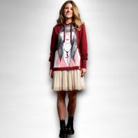 Vestido Western Anabel Lee Mujer | Algodón Evasé Capucha Tul Lentejuelas | "La Música es la Medicina" - details 3
