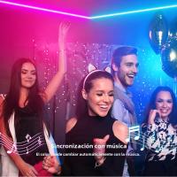 Tira De Luz LED RGB Bluetooth 1-5m Con Control Remoto De 24 Teclas Y Sincronización Con Música COB Dimmable Para Decoración De Habitaciones Y TV - details 7