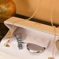 Bolso De Noche Elegante Y Moderno 2023 Para Novia Y Damas De Honor Cierre De Cadena Bolso De Mano Para Mujer Material Principal Poliéster Estilo Inglés - details 6