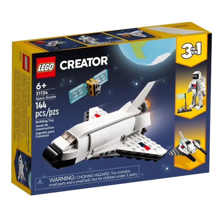 LEGO CREATOR 3 IN 1 LANZADERA ESPACIAL, ASTRONAUTA ARTICULADO, NAVE ESPACIAL SET 31134 - 1