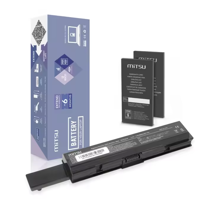 Batería Mitsu para Toshiba L500 L300 L500D L505 L505D A200 A205 - 6600Mah - 1