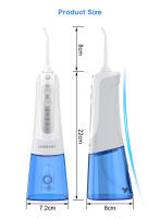 INSMART Aparato De Limpieza Oral Portátil IPX7 Impermeable Carga Recargable 4 Modos Limpieza Dental Mano Herramienta De Jetable - details 6