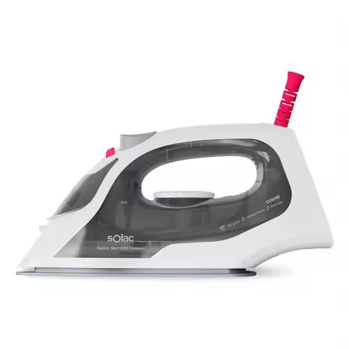 Plancha Plancha de hogar SOLAC PV2001 Optima Start 2200  | Ceramic, Vapor continuo 25 g/min,  Ceramic, Gris, Blanco - 1