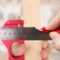 Bloque De Posicionamiento De Aluminio Y Acero Para Ruler Con Limitación De 45/90 Grados Bloque De Medición De 3mm Para Trabajos De Madera - details 3