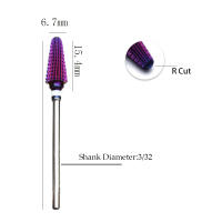 Broca De Manicura De Carburo Para Tungsteno 5 En 1 Accesorio De Herramientas Para Uñas Compatible Con Máquina - details 3