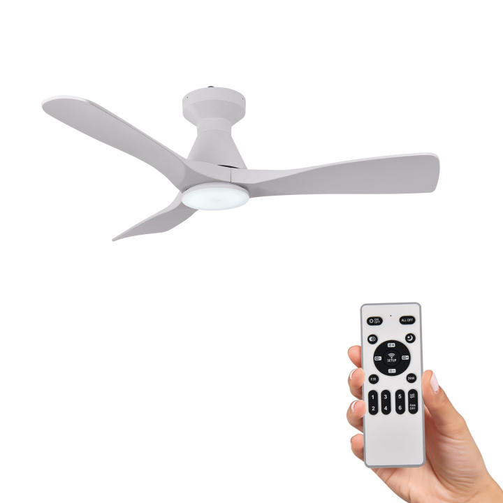 HolaLED Ventilador de Techo de 42" con Luz y Mando a Distancia, Motor DC Silencioso y Reversible, 3 Temperaturas de… — oferta en Miravia