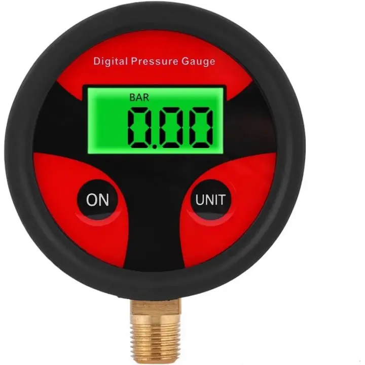 Manómetro digital de presión de neumáticos, Manómetro digital LCD para neumáticos de coche, Manómetro digital LCD para neumáticos de coche, carro, moto, 0-200 PSI - 1