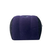 Almohada Inflable Semi-Circular 1pc Para Soporte De Piernas Y Espalda Superficie De Flocos Cómoda PVC Redonda Para Cuerpo Y Dormir Tamaño 35x35cm - details 3