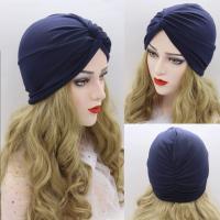 2 Piezas Gorros Turbantes para Mujer Pañuelos Cabeza Mujer Gorros de Dormir Algodón Elástico Frontal Cruzado Gorro Turbante Velo Mujer para Pérdida de Melo - details 1
